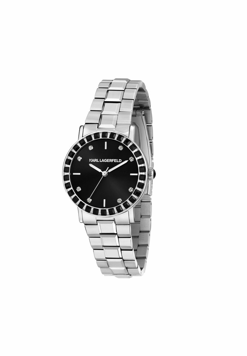 KARL LAGERFELD CRYSTALS Horloge nero sunray/zwart