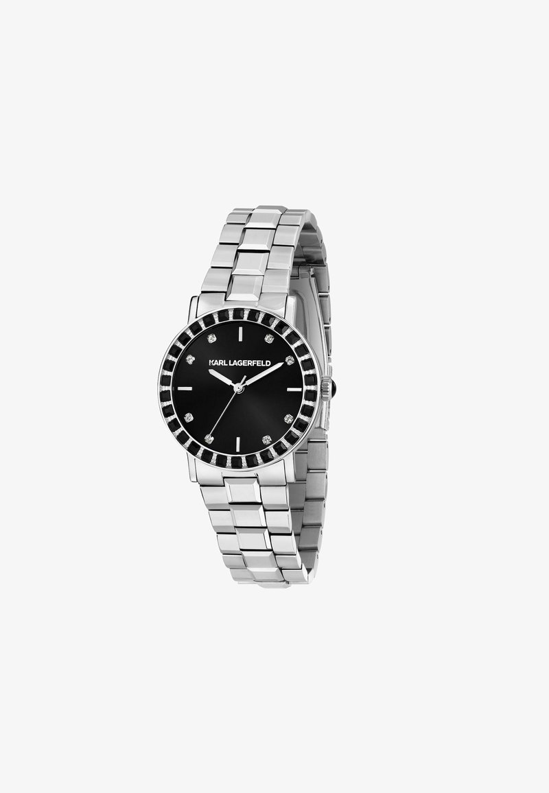 KARL LAGERFELD CRYSTALS Horloge nero sunray/zwart