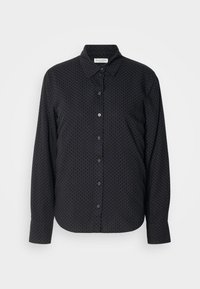 CASUAL FIT KENT COLLAR PRINT - Button-down blouse - black grey