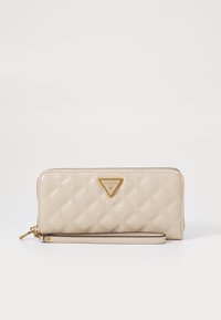 Guess GIULLY LARGE ZIP AROUND - Plånbok - almond