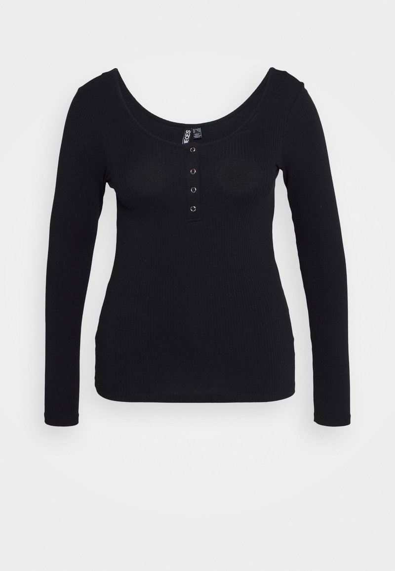 Damen T-Shirts | Pieces Curve PCKITTE Langarmshirt black/schwarz - DB29466 Damen T-Shirts | Pieces Curve PCKITTE Langarmshirt black/schwarz - DB29466