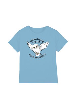 Cotton Soul, HARRY POTTER HOGWARTS LETTER UNISEX - Print T-shirt - light blue