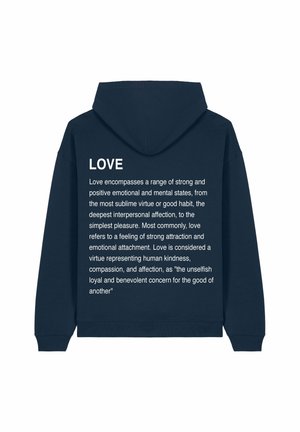 LOVE DEFINITION OVERSIZED  - Sweat à capuche - dark blue