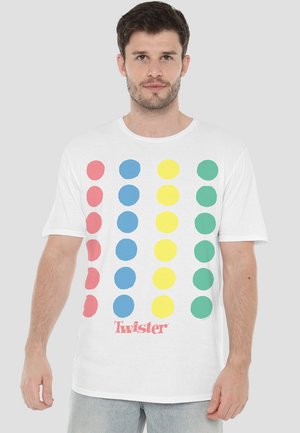 Hasbro TWISTER - Print T-shirt - white