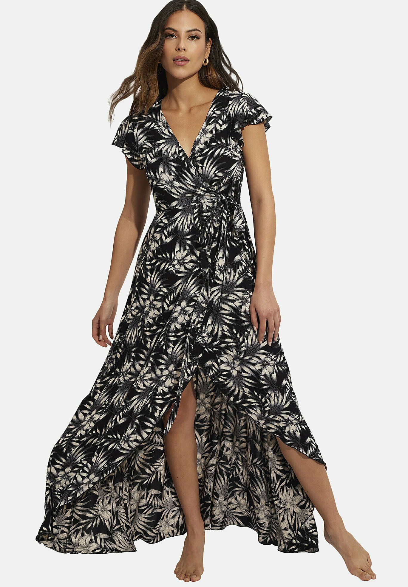 Selmark LONGUE ESTIVALE HONOLULU MARE Maxi jurk noir zwart Zalando.be