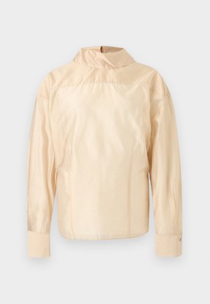 FOLD COLLAR - Bluse - pearl beige