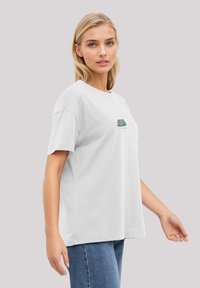 F4NT4STIC PIZZA IS MY VALENTINE BESTICKT - Print T-shirt - weiß