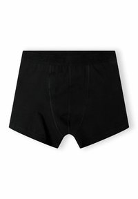 Juodi medvilniniai bokseriai su audiniu iškirpimu, ant kurio išgraviruotas žodis "REIKŠMĖ". Įtrauktas priekinis maišelis papildomam patogumui.