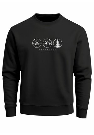 FRONTPRINT PULLOVER MIT FASHION - Sweatshirt - schwarz
