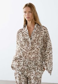 Massimo Dutti - ANIMAL PRINT - Blouse - brown Image miniature 1