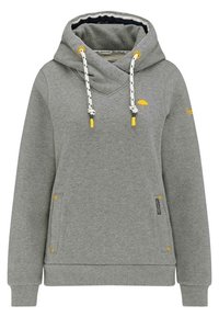 Schmuddelwedda Mikina s kapucí - mottled grey