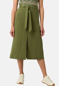 zero MIDI MIT SCHLITZ - A-linjainen hame - cypress