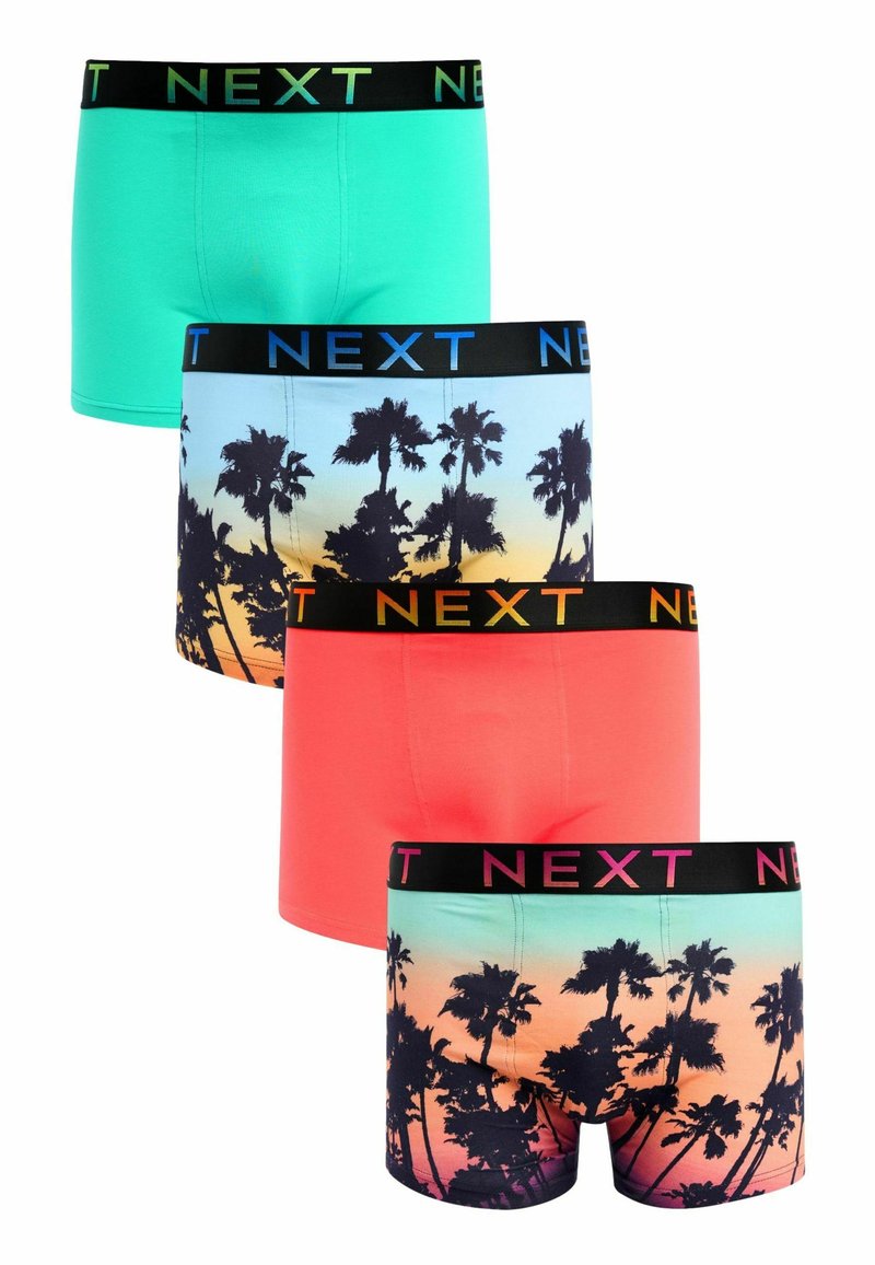 Next PATTERN FOUR PACK - Bokserit - orange green palm tree print