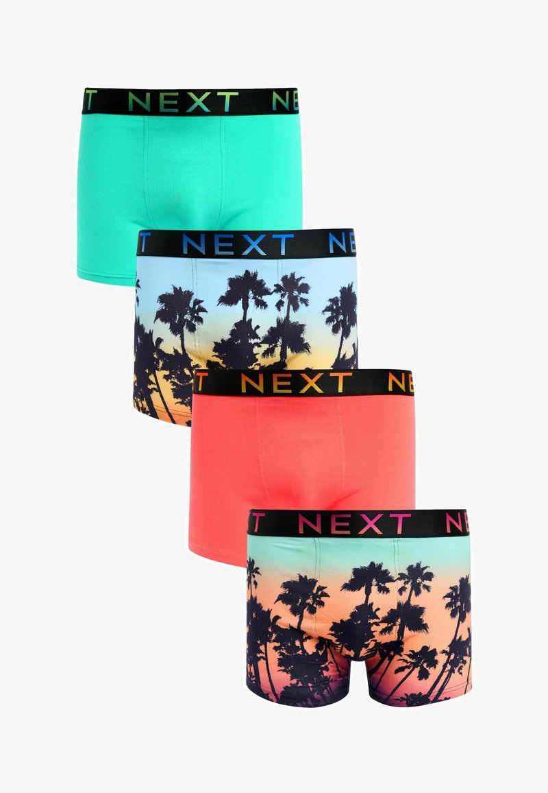 Next PATTERN FOUR PACK - Bokserit - orange green palm tree print