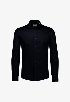 Lindbergh, PLAIN SATEEN SUPERFLEX L/S - Shirt - black