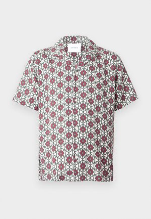 Les Deux ORNAMENT SHIRT - Overhemd - ivory/chive green