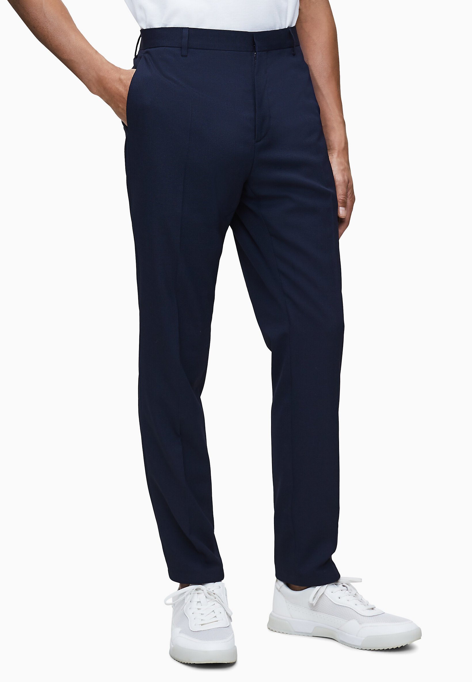 Calvin Klein Pantaloni eleganti - calvin navy/blu - Zalando.it