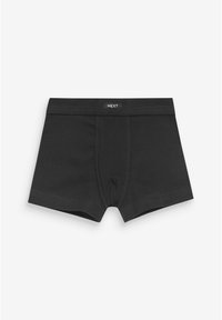 Boxer-culottes noires en tissu doux avec un design ajusté. Dotées d'une ceinture élastique de marque et de coutures renforcées.