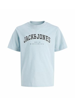 Jack & Jones Junior, JJECALEB - T-shirt print - celestial blue