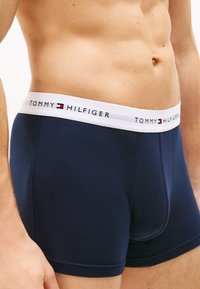 Tommy Hilfiger SIGNATURE 3P TRUNK PRINT - Calzoncillos - flag geo sky/ut olive/navy