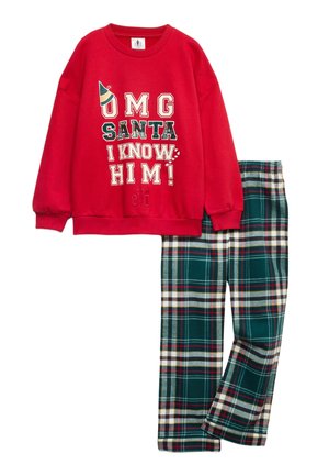 SET - Pyžamo - green mix