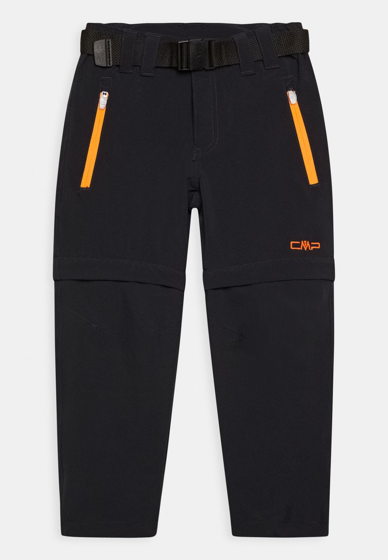 CMP KID ZIP OFF PANT UNISEX - Calças para exterior - antracite-flash orange