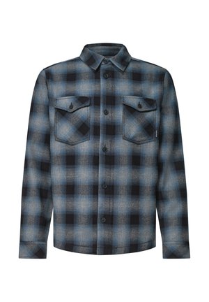 Street One MEN, CHECKED OVERSHIRT WITH CHEST POCKETS - Jas - storm blue