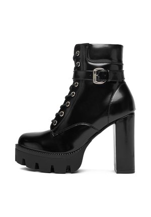 INSULATED - Kotníková obuv na vysokém podpatku - black