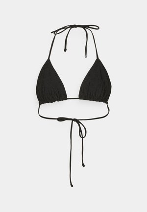 Frankies Bikinis TIA EYELET - Zgornji del kopalk - black