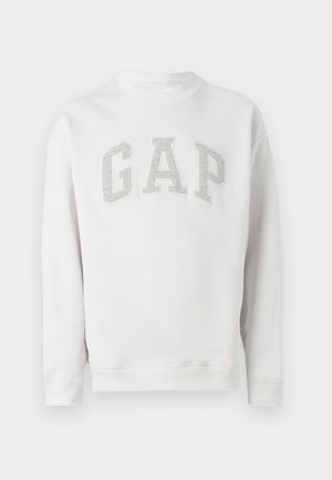 GAP, HERITAGE LOGO CREW SOLID - Pusa - stone