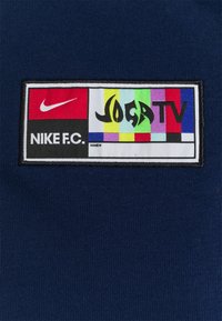 Nike Performance FC HOODIE - Felpa con zip - blue void/black/black