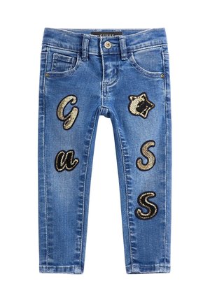 EMPIÈCEMENT ALL-OVER - Jeans Skinny Fit - bleu