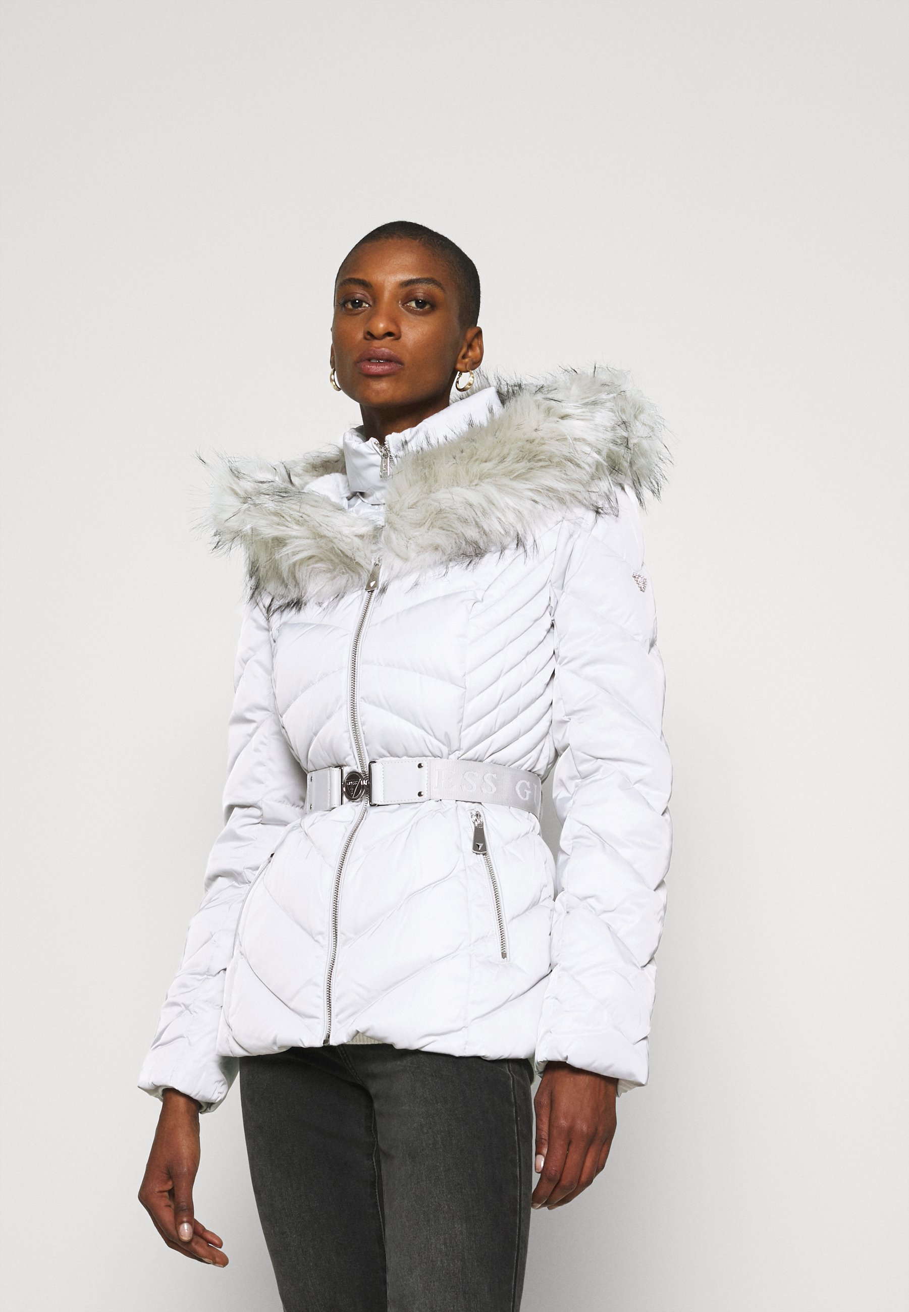 Guess SARA SHORT JACKET Dunjacka marble grey Zalando.se Guess SARA SHORT JACKET Dunjacka jet black Zalando.se