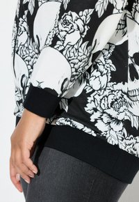 Angel of Style TOTENKOPF ROSEN - Sudadera con cremallera - black