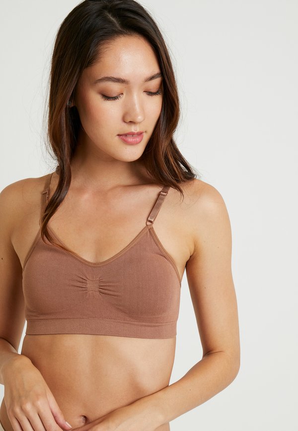 BAMBOO COMFORT BRA WITH SPAGHETTI STRAPS - Bustier - mocha4