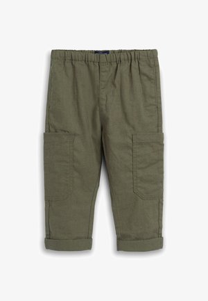SIDE POCKET - Tracksuit bottoms - khaki green