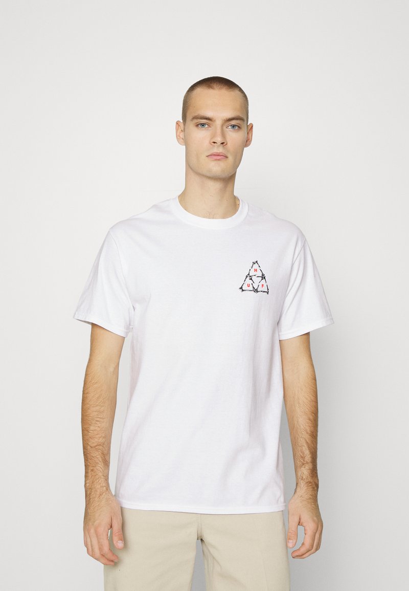 HUF BROKEN BONES TEE - T-shirt estampada - white