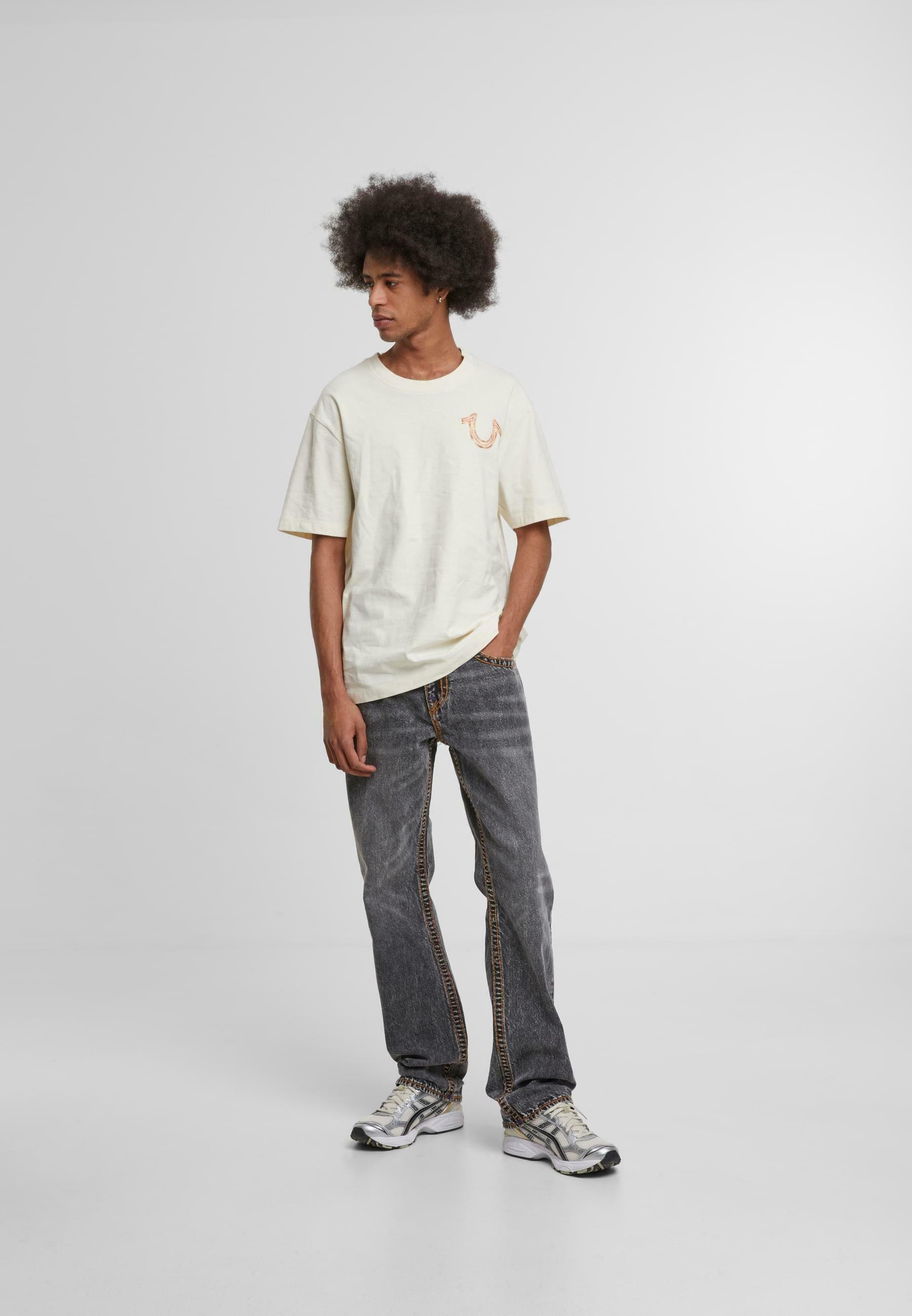True Religion RICKY SUPER T NO FLAP - Jean boyfriend - black/denim