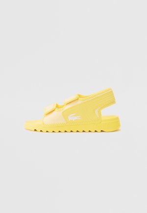 Lacoste SURUKIDS SUMMER PACK UNISEX - Baseina apavi - yellow/white