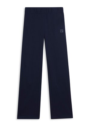 WIDE LEG LOGO TONO SU TONO - Pantalones deportivos - blue