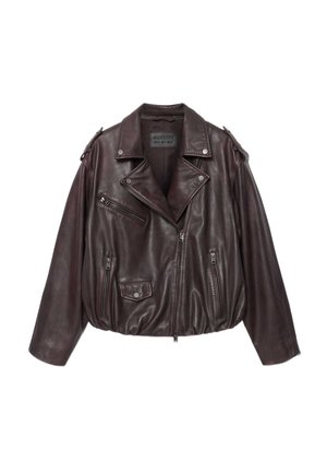 AllSaints, SAMINA - Lederjacke - oxblood red