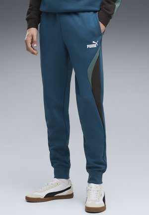 Puma, ESSENTIALS COLOURBLOCK JOGGINGHOSE - Verryttelyhousut - midnight petrol