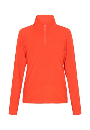 Erkki pikkrelli eredalt oranžist, kerge kangaga. Omab kõrget kaelust, millel on pooltõmblukk ja lamedad õmblused. Lihtne disain.