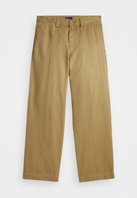 COTTON CHINO STRAIGHT LEG TROUSER - Hlače chino - khaki