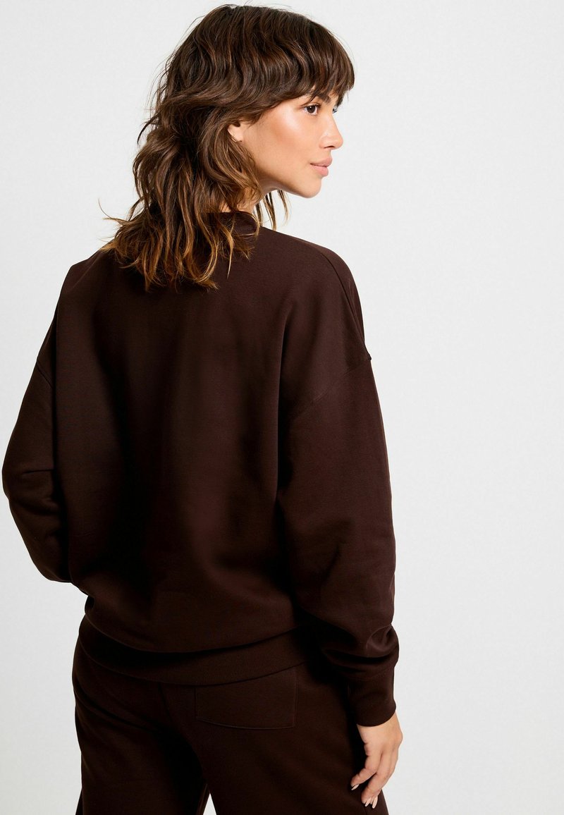 Next NEW YORK CITY GRAPHIC CREW NECK  - Ikdienas džemperis - chocolate brown