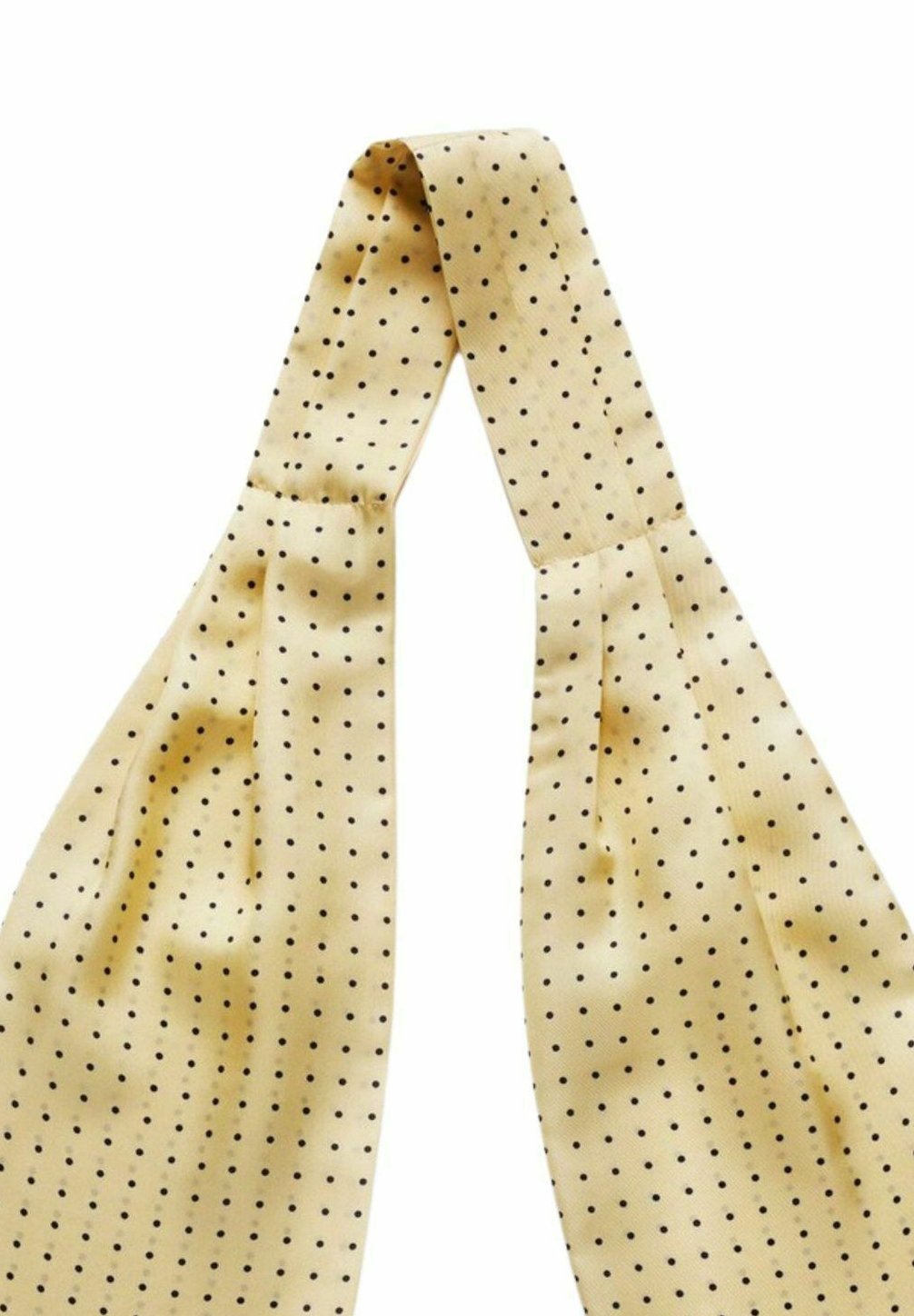 yellow ascot tie