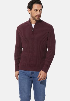 Strickpullover - dunkelrot