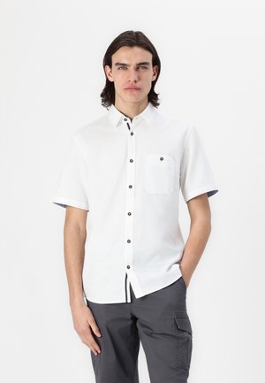 STRUCTURED SLUBYARN SHIRT - Shirt - white
