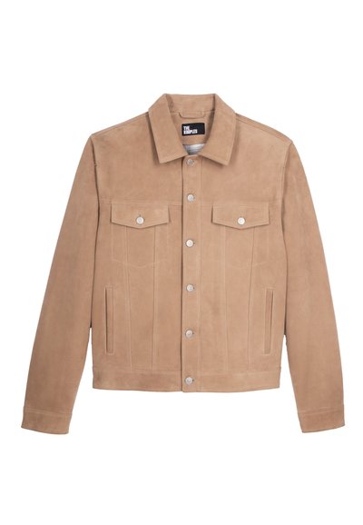 The Kooples Veste en cuir - beige