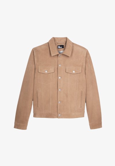 The Kooples Veste en cuir - beige